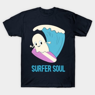 Surfer Soul - Cute ghost surfer T-Shirt